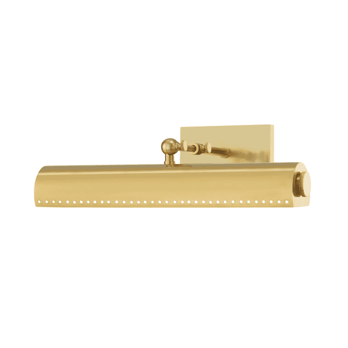Hudson Valley Hampshire 3-Light Picture Light in Aged Brass Hudson Valley Hampshire 3-Light Picture Light in Aged Brass