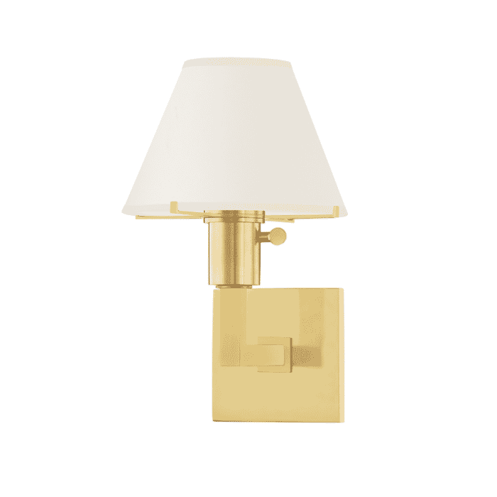 Hudson Valley Leeds Wall Sconce in Aged Brass Hudson Valley Leeds Wall Sconce in Aged Brass