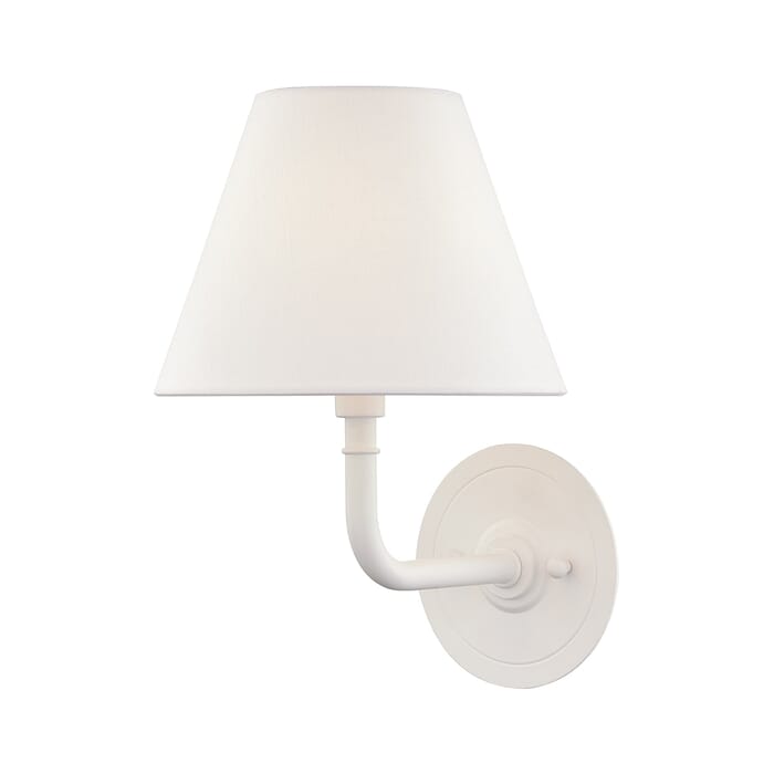 Hudson Valley Signature No.1 by Mark D. Sikes 9.5" Wall Lamp in Glossy White Hudson Valley Signature No.1 by Mark D. Sikes 9.5" Wall Lamp in Glossy White