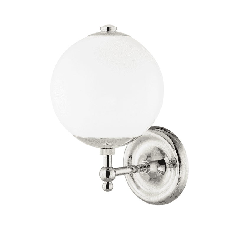 Hudson Valley Sphere No.1 Wall Sconce in Polished Nickel
