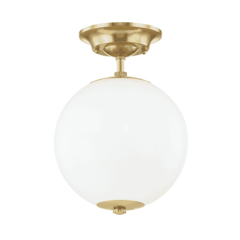 Hudson Valley Sphere No.1 Ceiling Light in Aged Brass