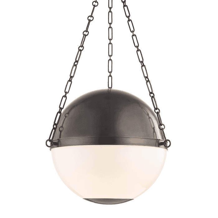 Hudson Valley Sphere No.2 by Mark D. Sikes 20.5" Globe Pendant in Distressed Bronze Hudson Valley Sphere No.2 by Mark D. Sikes 20.5" Globe Pendant in Distressed Bronze