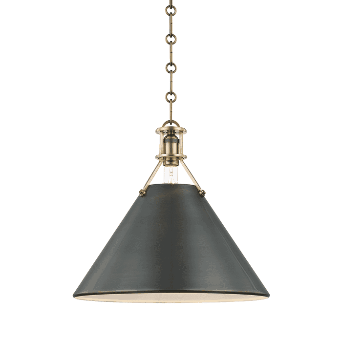 Hudson Valley Metal No.2 by Mark D. Sikes 16" Pendant in Distressed Bronze Hudson Valley Metal No.2 by Mark D. Sikes 16" Pendant in Distressed Bronze