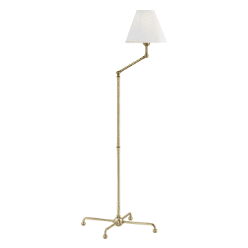 Hudson Valley Classic No.1 by Mark D. Sikes 59.5" Adjustable Floor Lamp in Aged Brass