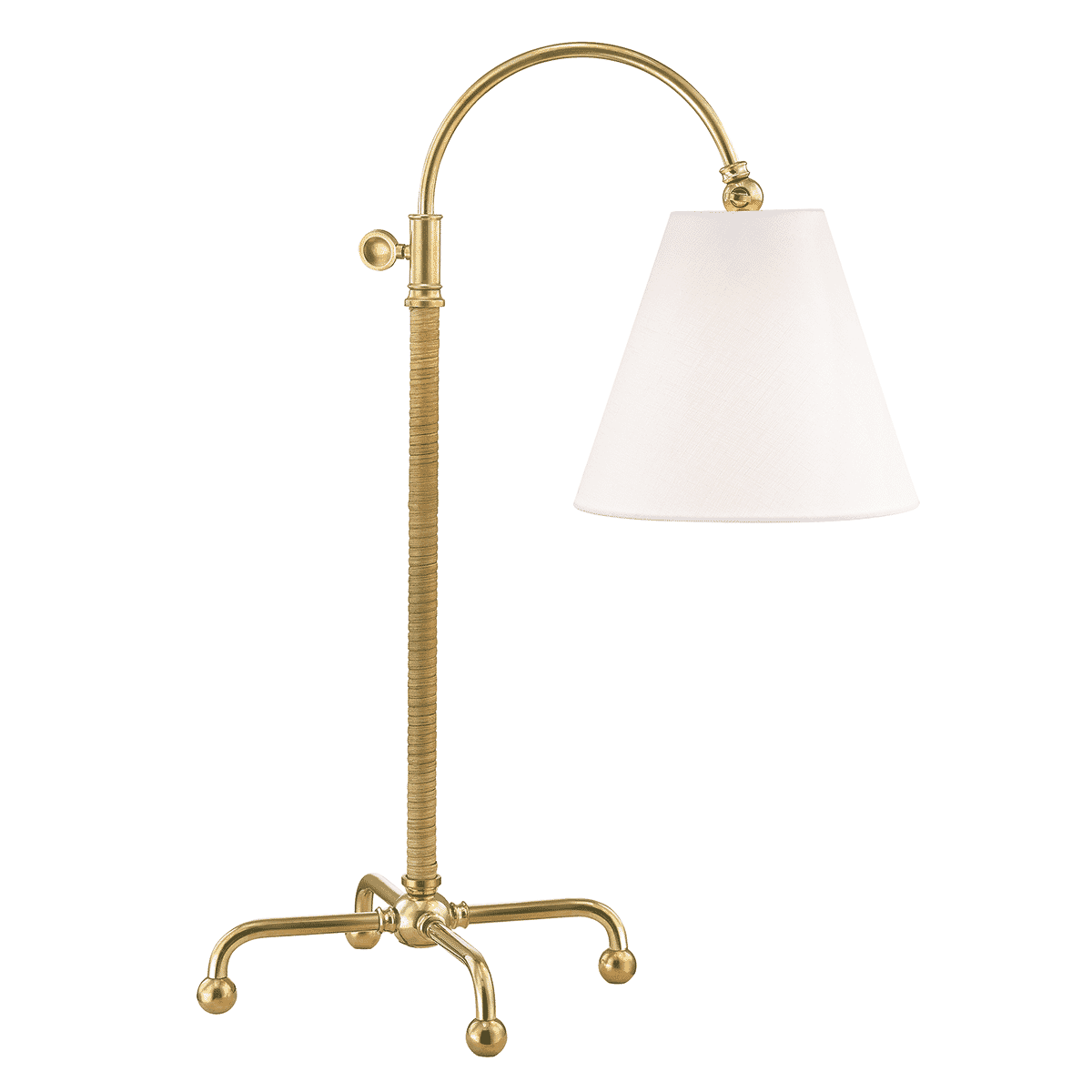 Hudson Valley Curves No.1 by Mark D. Sikes 30.5" Table Lamp in Aged Brass