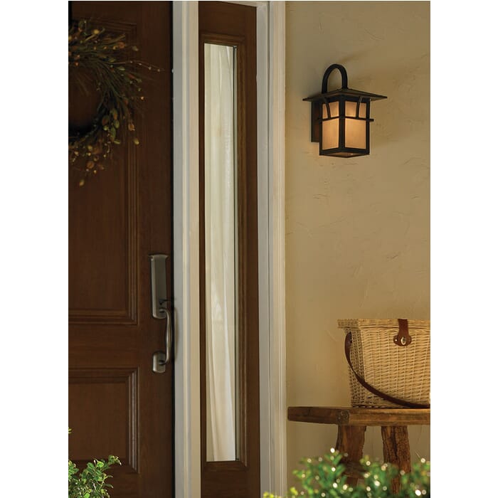 Sea Gull Medford Lakes 17" Outdoor Wall Light in Statuary Bronze Sea Gull Medford Lakes 17" Outdoor Wall Light in Statuary Bronze