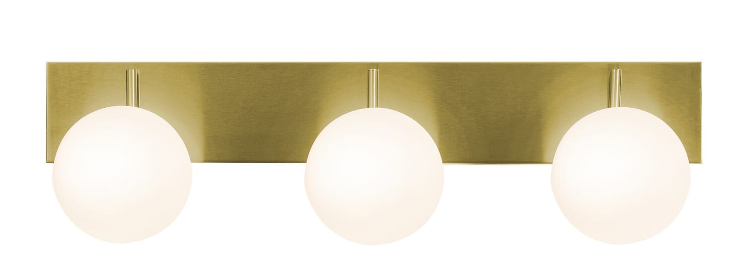 Metropolitan LED Vanity in Satin Brass