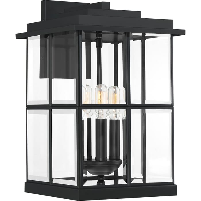 Quoizel Mulligan 3-Light 10" Outdoor Hanging Light in Matte Black Quoizel Mulligan 3-Light 10" Outdoor Hanging Light in Matte Black