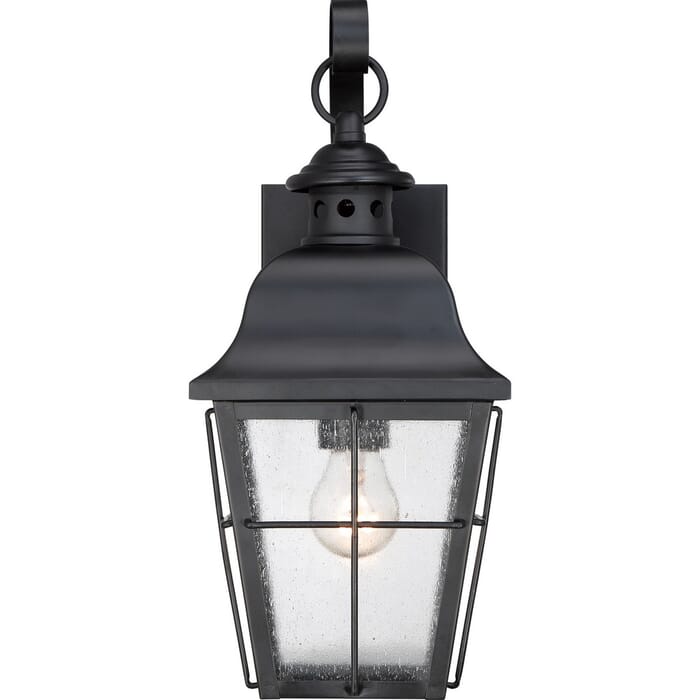 Quoizel Millhouse 15.5" Outdoor Lantern in Mystic Black Quoizel Millhouse 15.5" Outdoor Lantern in Mystic Black