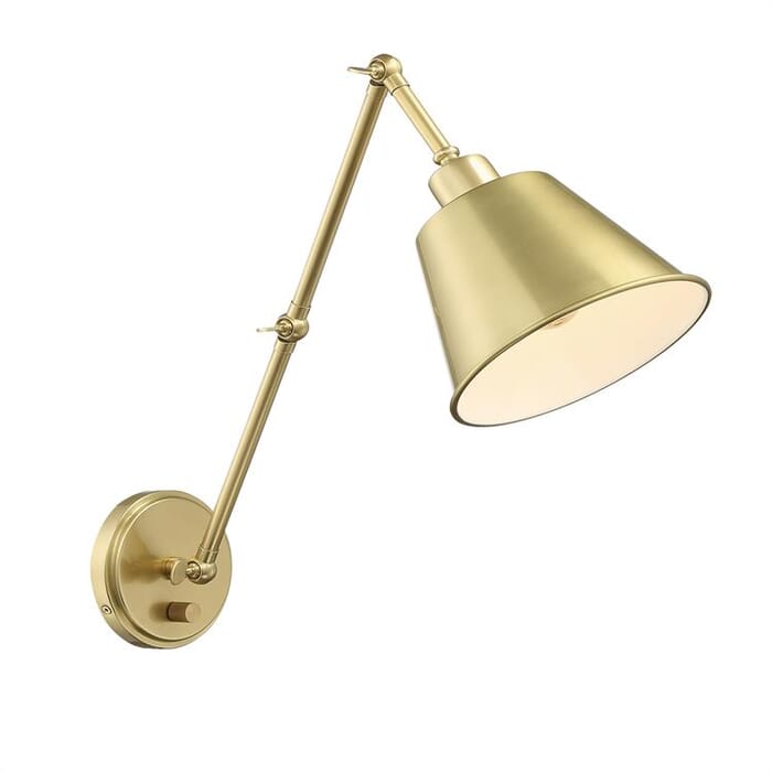 Crystorama Mitchell 30" Wall Lamp in Aged Brass Crystorama Mitchell 30" Wall Lamp in Aged Brass