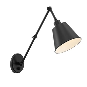 Crystorama Mitchell 30" Wall Lamp in Matte Black