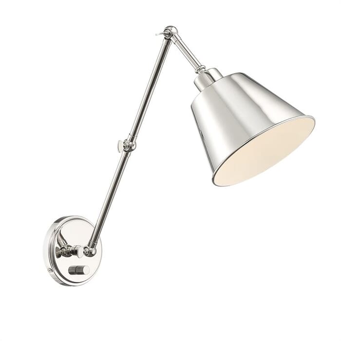 Crystorama Mitchell 30" Wall Lamp in Polished Nickel Crystorama Mitchell 30" Wall Lamp in Polished Nickel