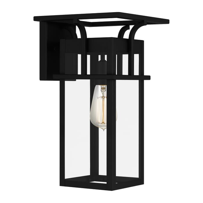 Markley 1-Light Outdoor Wall Mount in Earth Black Markley 1-Light Outdoor Wall Mount in Earth Black