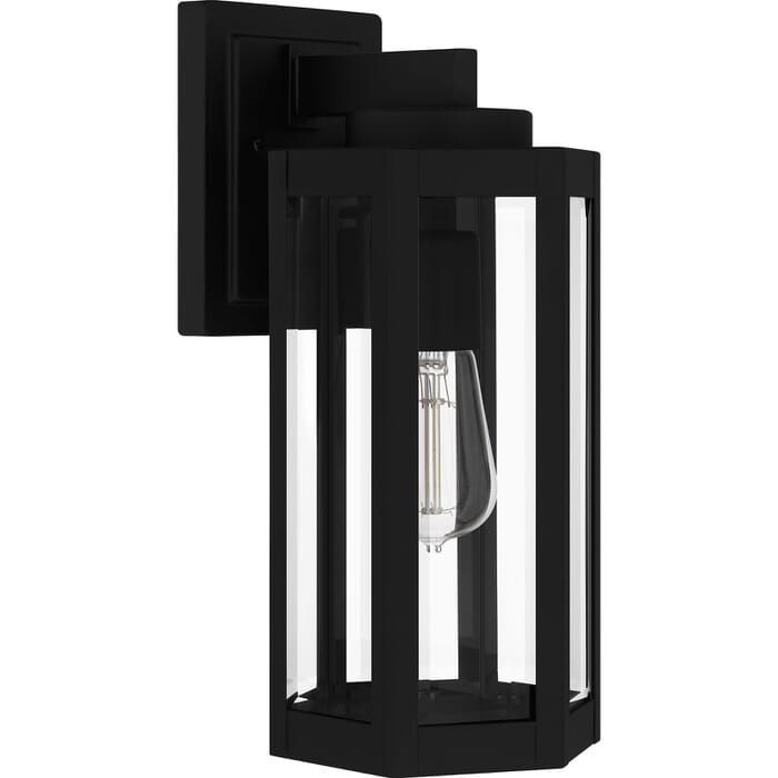 Mesnick 1-Light Outdoor Lantern in Matte Black Mesnick 1-Light Outdoor Lantern in Matte Black