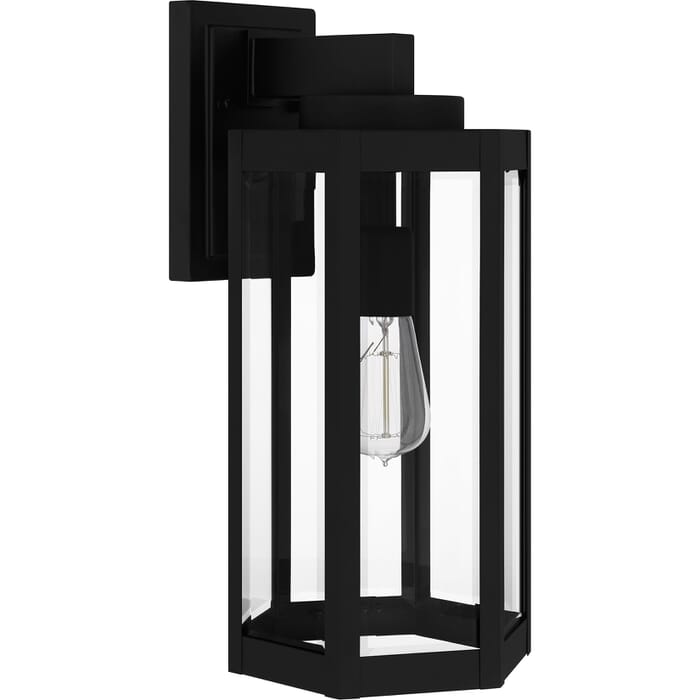 Mesnick 1-Light Outdoor Lantern in Matte Black Mesnick 1-Light Outdoor Lantern in Matte Black