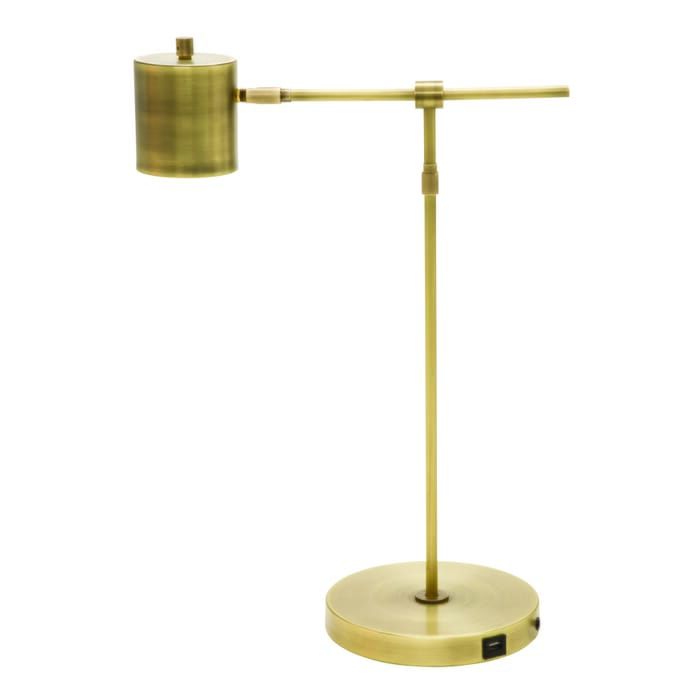 House of Troy Morris 22" Table Lamp in Antique Brass House of Troy Morris 22" Table Lamp in Antique Brass