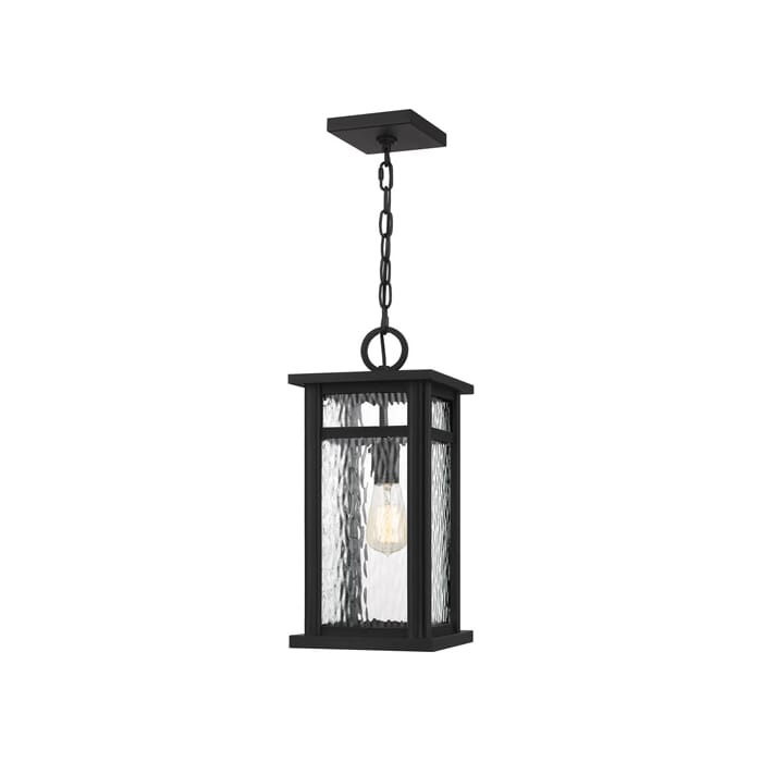 Quoizel Moira Outdoor Hanging Light in Earth Black Quoizel Moira Outdoor Hanging Light in Earth Black