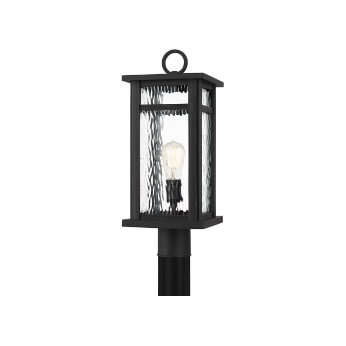 Quoizel Moira Outdoor Post Light in Earth Black Quoizel Moira Outdoor Post Light in Earth Black
