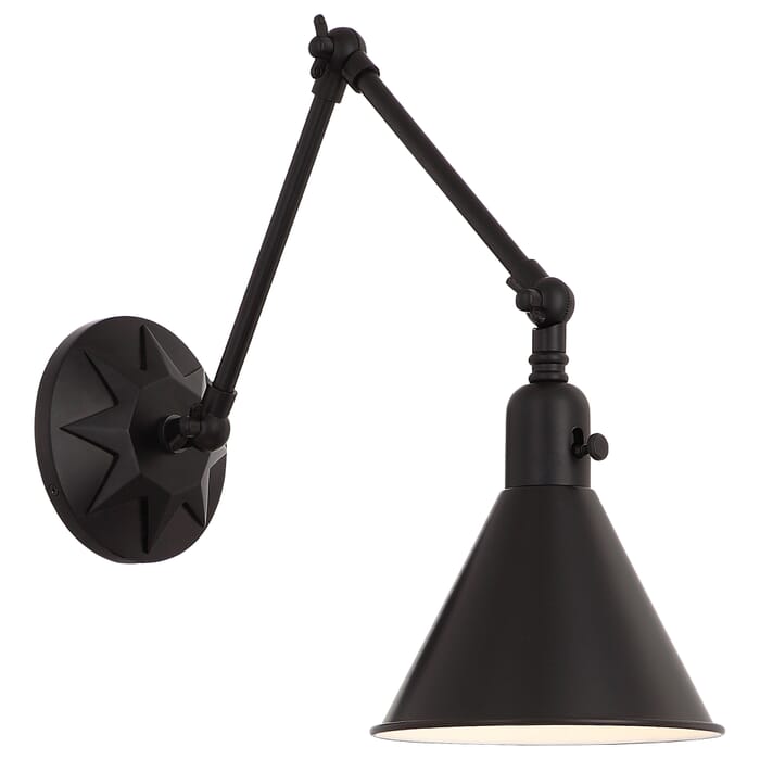 Crystorama Morgan Wall Sconce in Matte Black Crystorama Morgan Wall Sconce in Matte Black