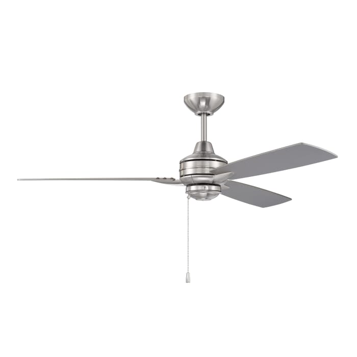 Craftmade Moto Outdoor Ceiling Fan in Brushed Polished Nickel Craftmade Moto Outdoor Ceiling Fan in Brushed Polished Nickel