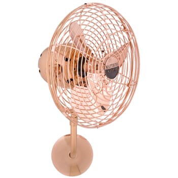 Matthews Michelle Parede 13" Indoor Wall Fan in Polished Copper