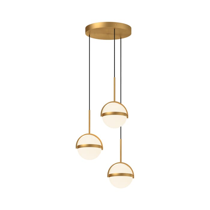 Globo LED Pendant in Brushed Gold Globo LED Pendant in Brushed Gold