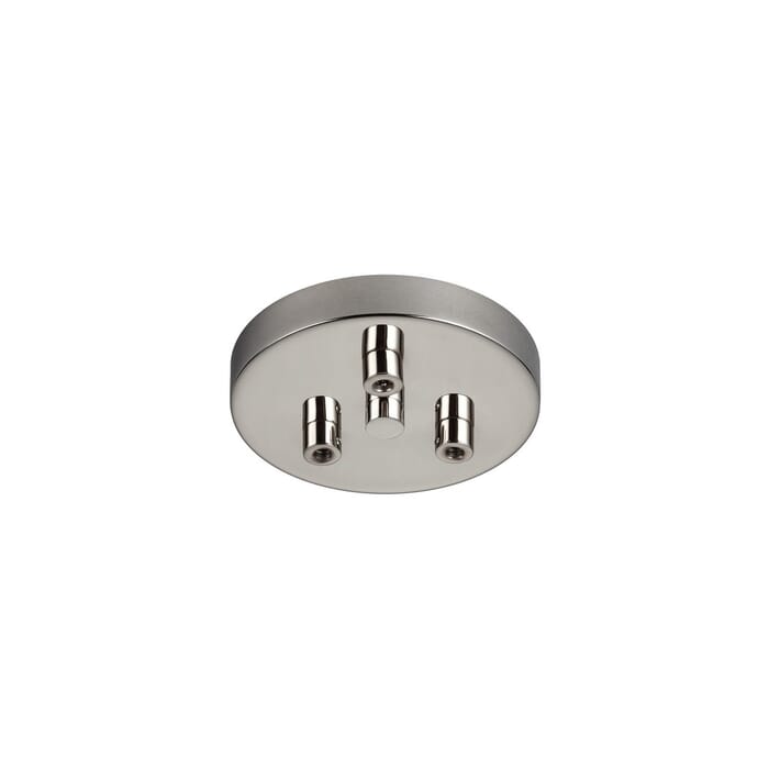 Feiss Multi-Port Canopy 3-Light Canopy w/ Swag Hooks in Polished Nickel Feiss Multi-Port Canopy 3-Light Canopy w/ Swag Hooks in Polished Nickel