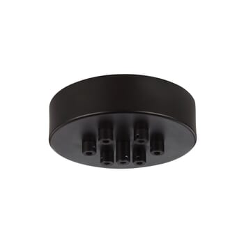 Feiss Multi-Port Canopies 7-Light Multi-Port Canopy with Swag Hooks in Oil Rubbed Bronze