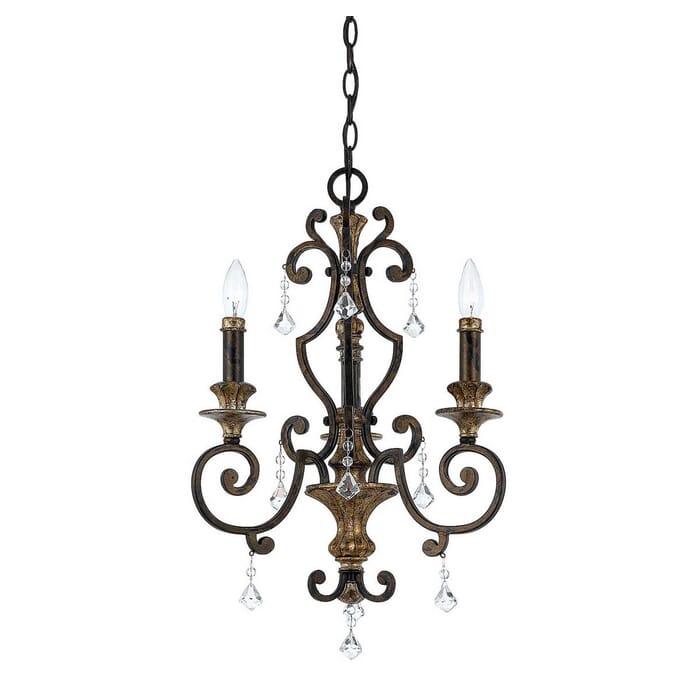 Quoizel Marquette 3-Light 24" Traditional Chandelier in Heirloom Quoizel Marquette 3-Light 24" Traditional Chandelier in Heirloom