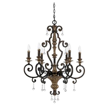 Quoizel Marquette 6-Light French Country Chandelier in Bronze