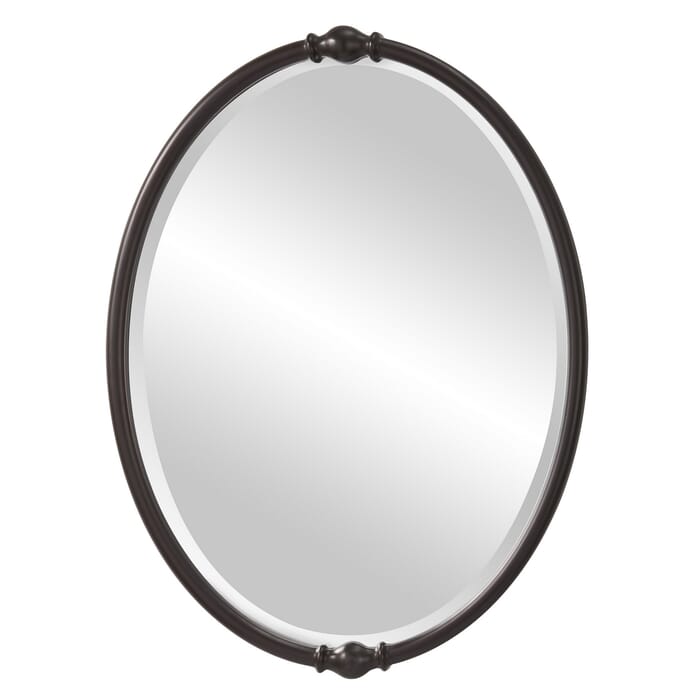 Feiss Jackie 32 7/8" x 24" Mirror in Oil Rubbed Bronze Finish Feiss Jackie 32 7/8" x 24" Mirror in Oil Rubbed Bronze Finish
