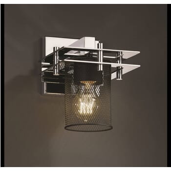 Justice Design Metropolis Wall Sconce /w 2-Flat Bars in Chrome