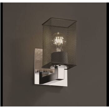 Justice Design Modular 1-Light Wall Sconce in Chrome
