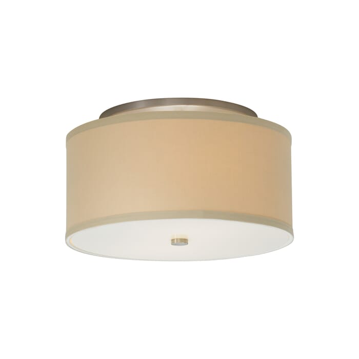 Tech Mulberry 20" Ceiling Light in Satin Nickel and Desert Clay Tech Mulberry 20" Ceiling Light in Satin Nickel and Desert Clay