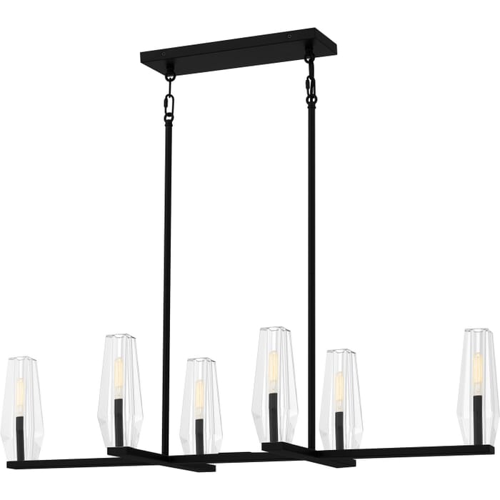 Malamute 6-Light Linear Chandelier in Matte Black Malamute 6-Light Linear Chandelier in Matte Black