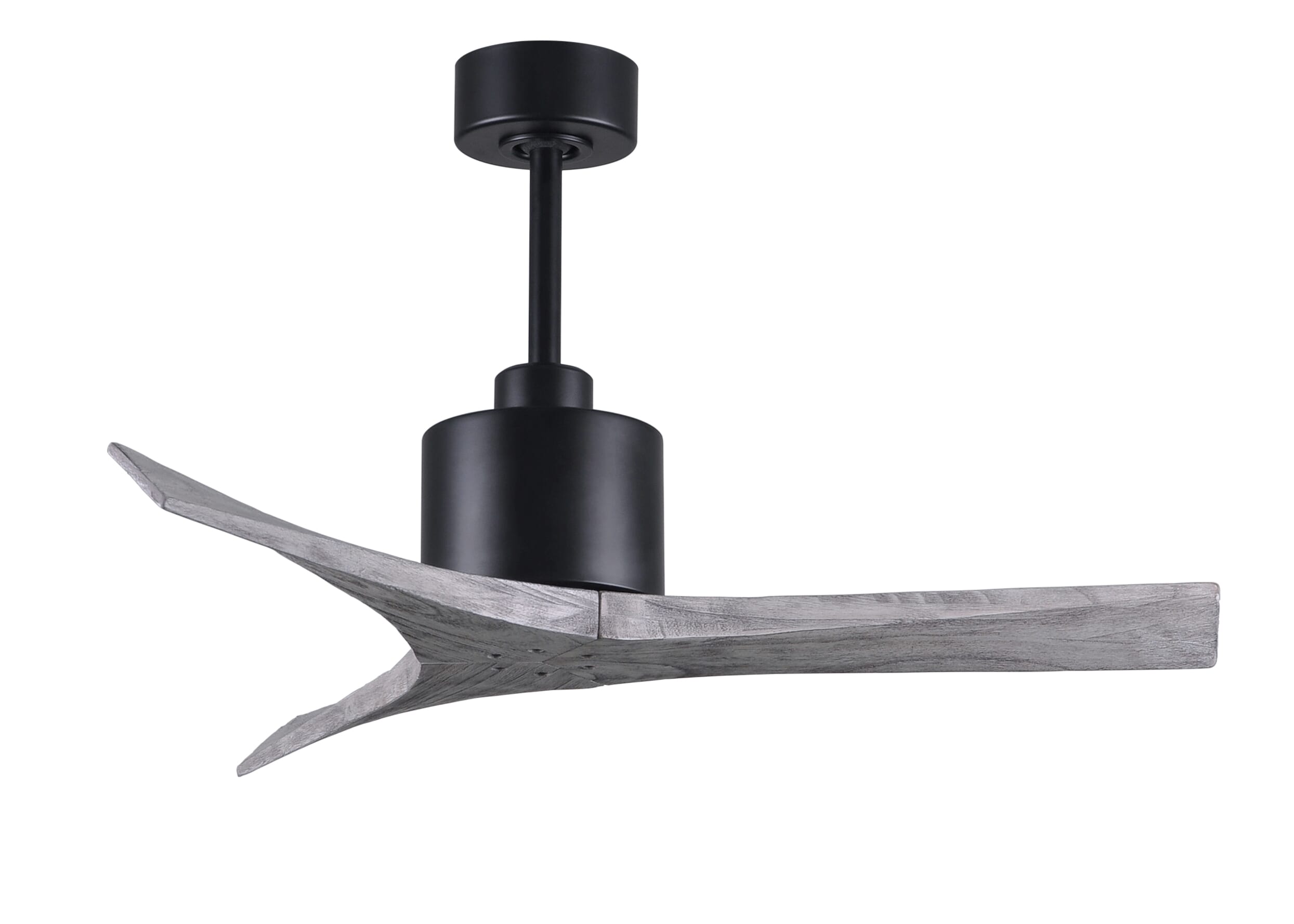 Mollywood 6-Speed DC 42 Ceiling Fan in Matte Black with Barnwood Tone blades