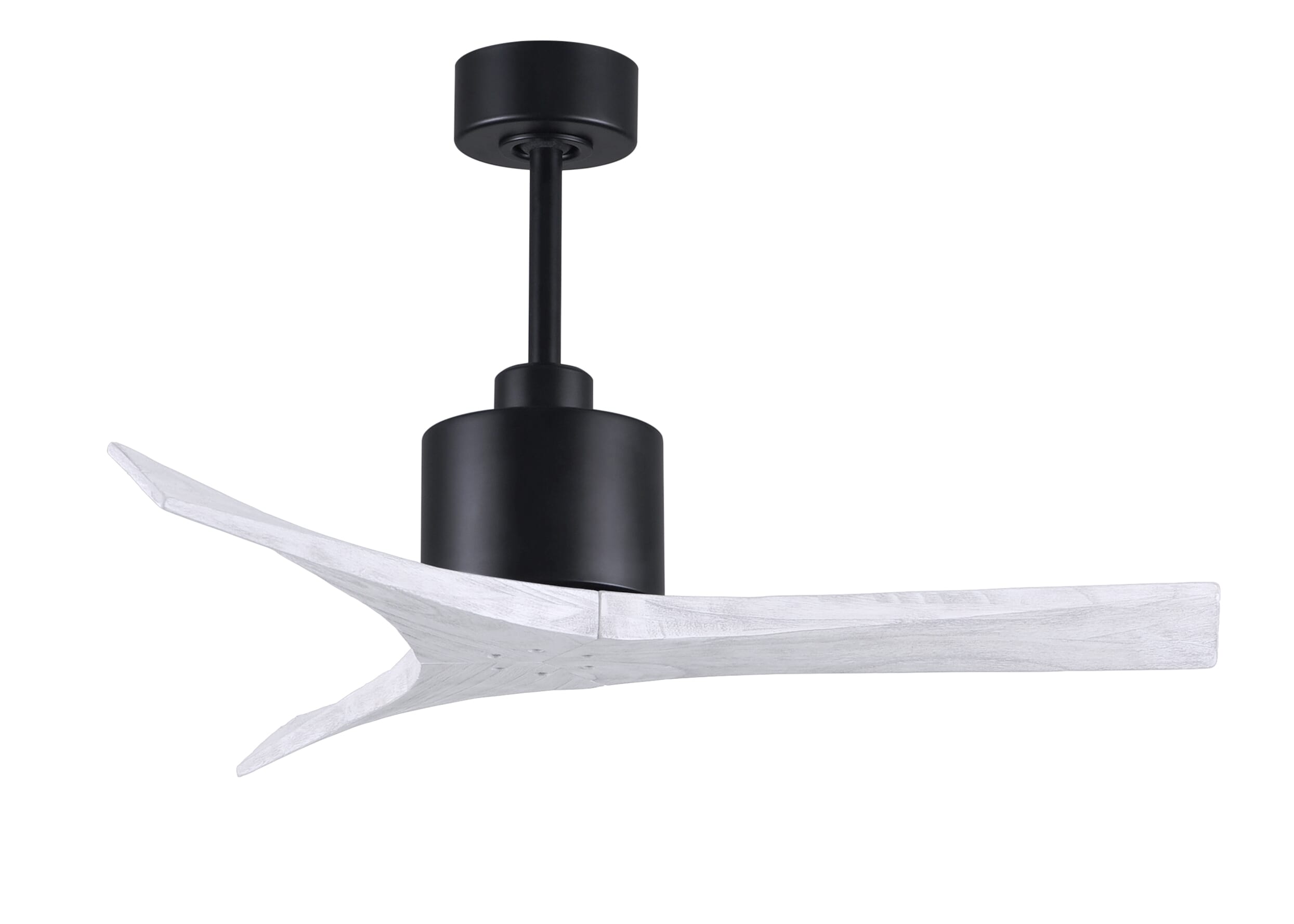 Mollywood 6-Speed DC 42 Ceiling Fan in Matte Black with Matte White blades