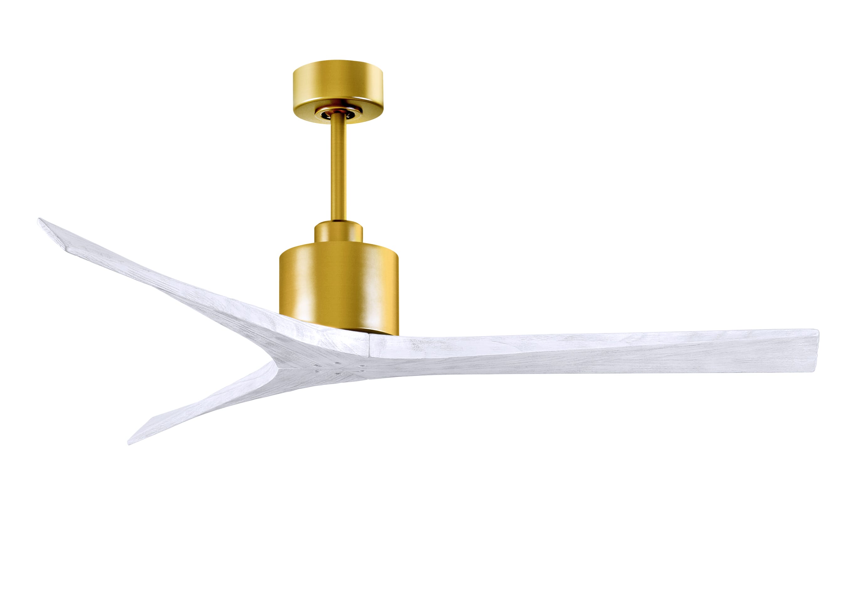 Mollywood 6-Speed DC 60 Ceiling Fan in Brushed Brass with Matte White blades