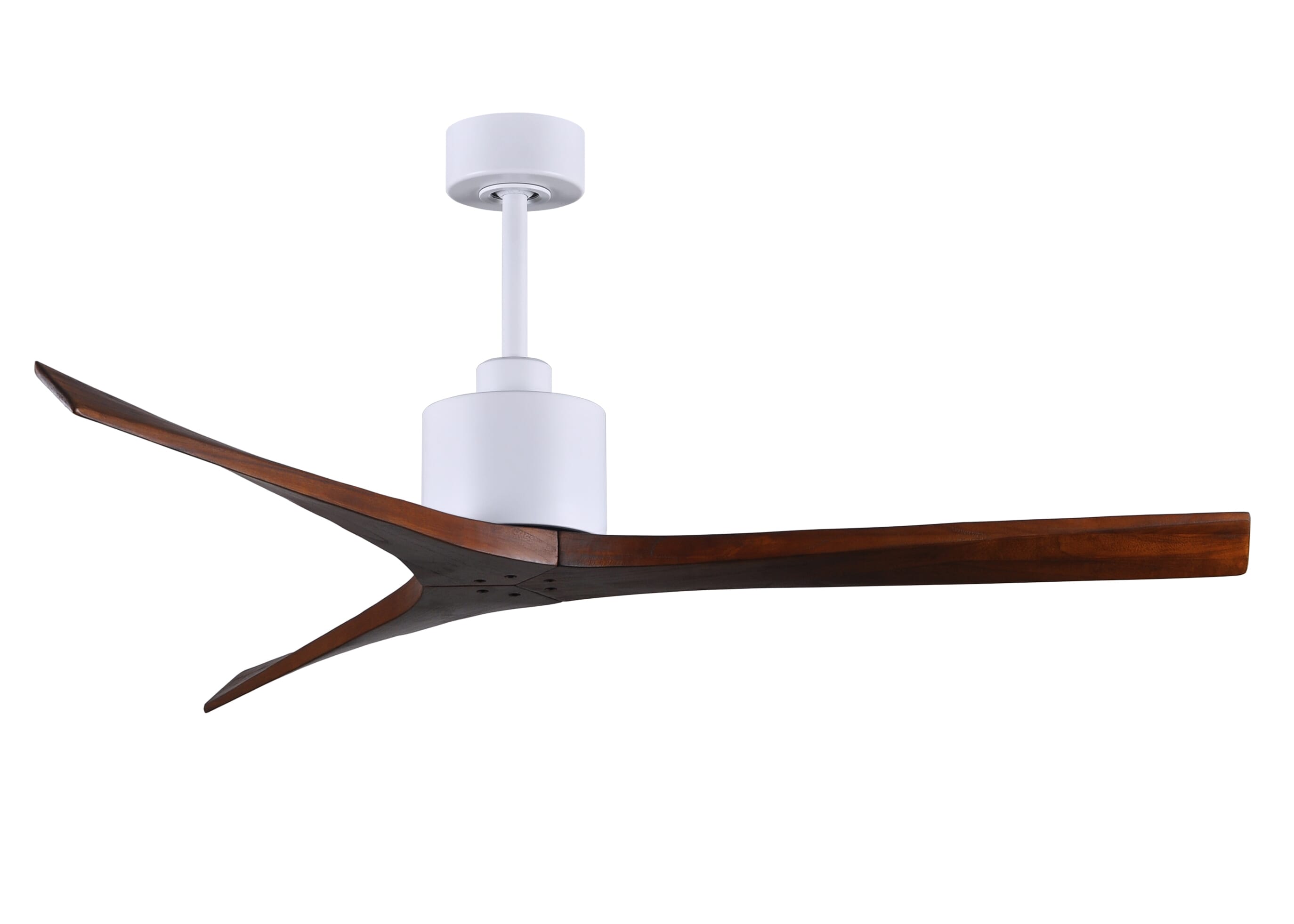 Mollywood 6-Speed DC 60 Ceiling Fan in Matte White with Walnut blades