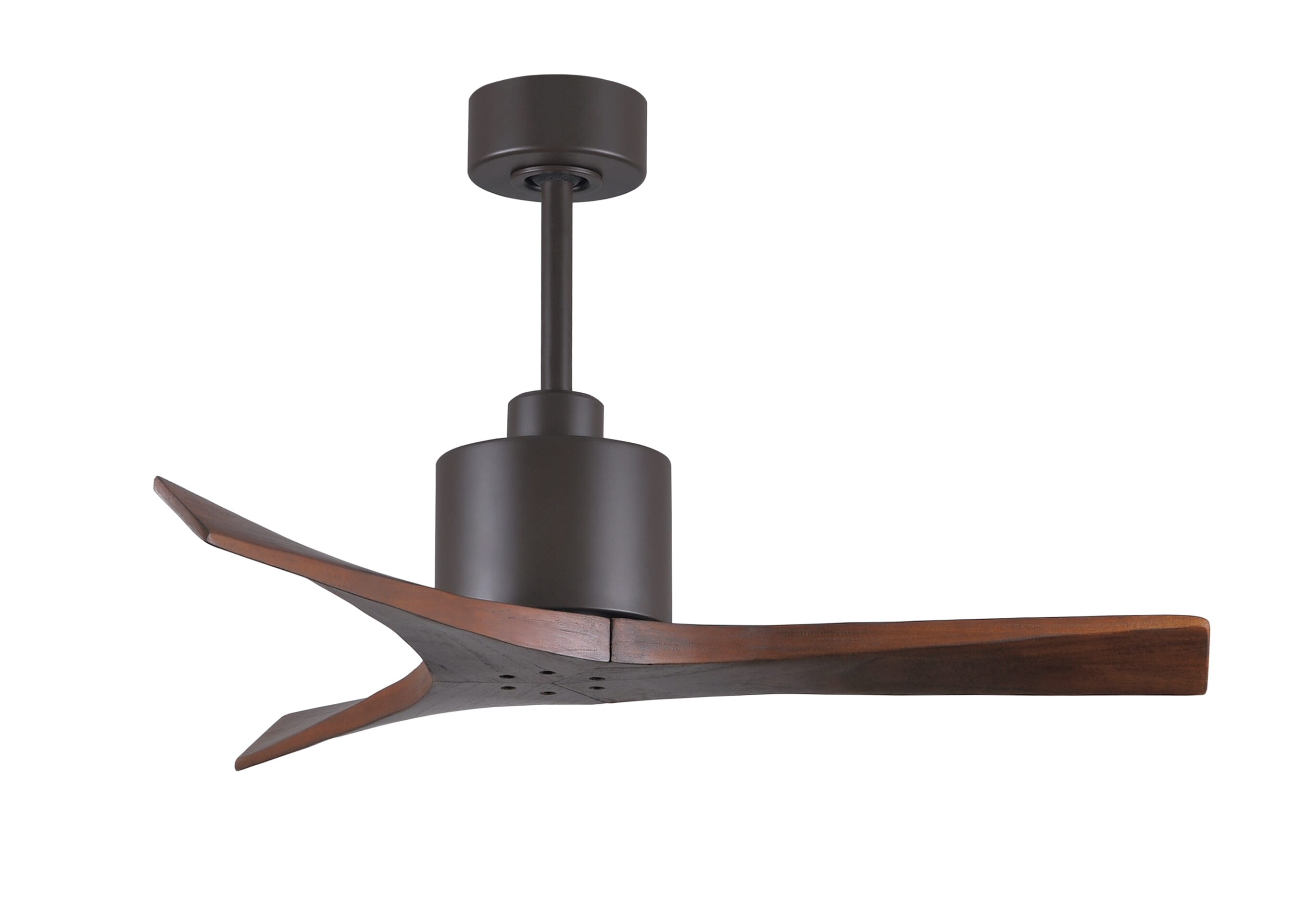 Mollywood 6-Speed DC 42 Ceiling Fan in Textured Bronze with Walnut blades