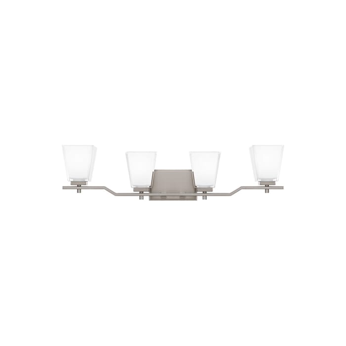 Quoizel Myra 4-Light Bathroom Vanity Light in Brushed Nickel Quoizel Myra 4-Light Bathroom Vanity Light in Brushed Nickel