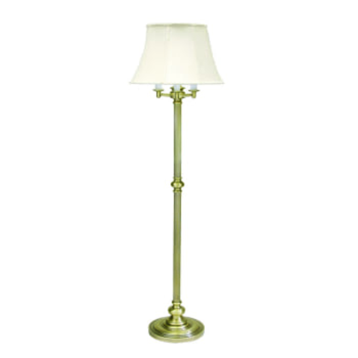 House of Troy Newport 66" Antique Brass Six-Way Floor Lamp House of Troy Newport 66" Antique Brass Six-Way Floor Lamp