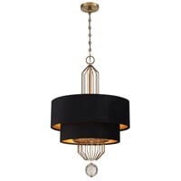 Metropolitan Grandeur 8-Light Pendant Light in Aged Antique Brass