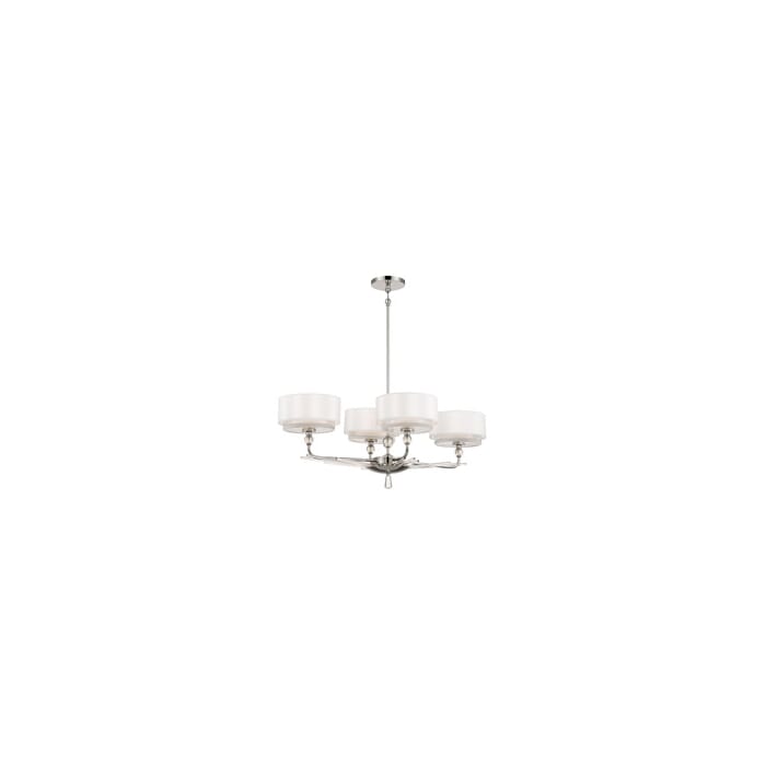Metropolitan Sutton By Robin Baron 4-Light Kitchen Island Light in Polished Nickel Metropolitan Sutton By Robin Baron 4-Light Kitchen Island Light in Polished Nickel