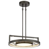 Metropolitan Tribeca By Robin Baron Pendant Light in Smoked Iron And Soft Brass