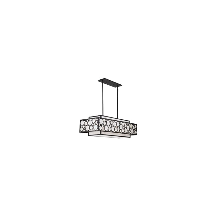 Metropolitan Mosaic 4-Light Kitchen Island Light in Oil Rubbed Bronze Metropolitan Mosaic 4-Light Kitchen Island Light in Oil Rubbed Bronze