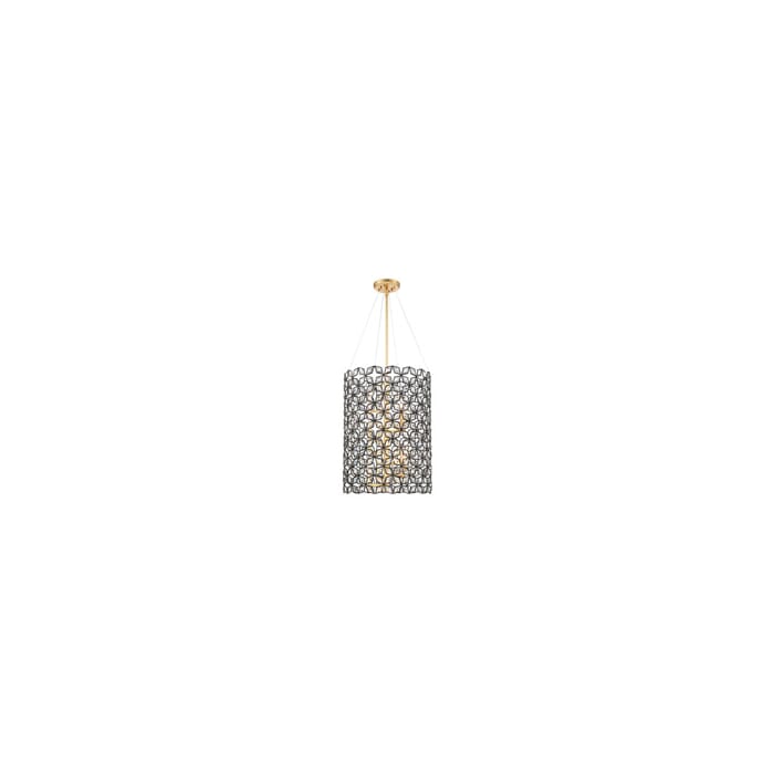 Metropolitan Brookcrest 8-Light Foyer Light in Sand Coal And Gold Leaf Metropolitan Brookcrest 8-Light Foyer Light in Sand Coal And Gold Leaf