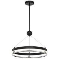 Metropolitan Grande Illusion Pendant Light in Coal With