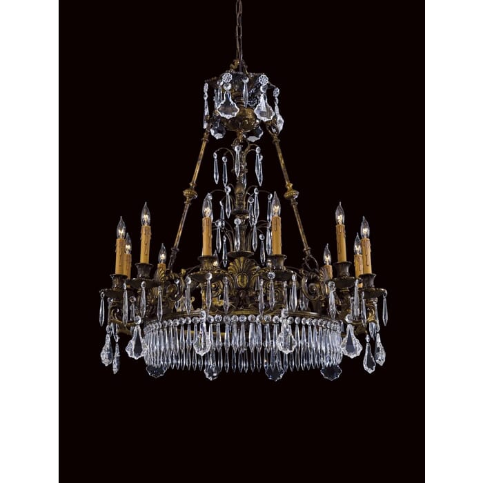Metropolitan European Chandelier in Brass Metropolitan European Chandelier in Brass