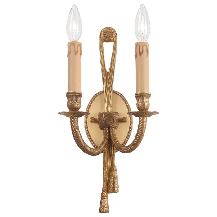 Metropolitan Knot 2-Light Wall Sconce in French Gold Metropolitan Knot 2-Light Wall Sconce in French Gold